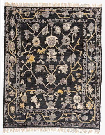 8' 2 x 10' 2 Hand Knotted Oushak Wool Rug