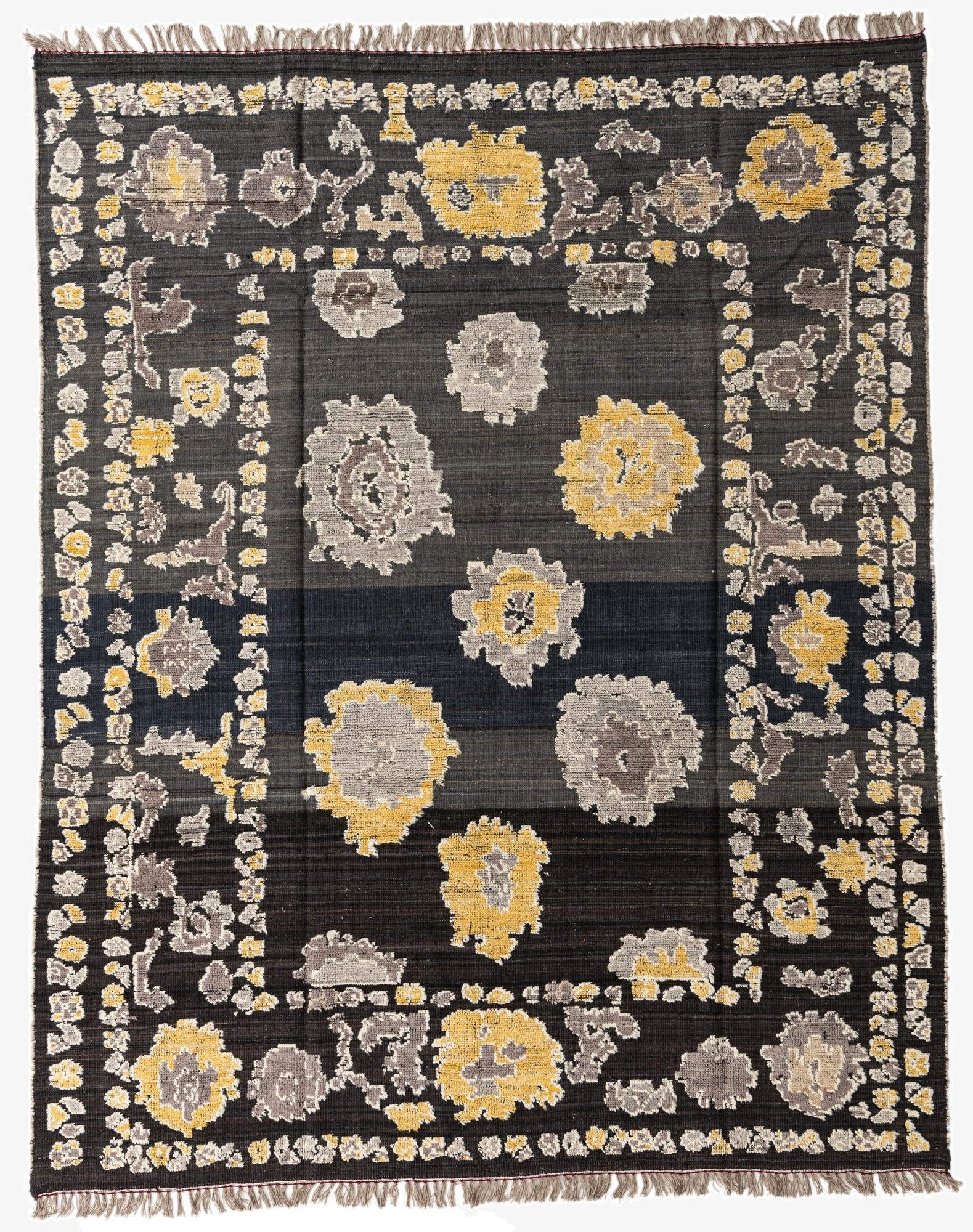 8' x 10' 1  Hand Knotted Oushak Wool Rug
