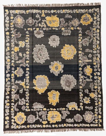 8' x 10' 1 Hand Knotted Oushak Wool Rug
