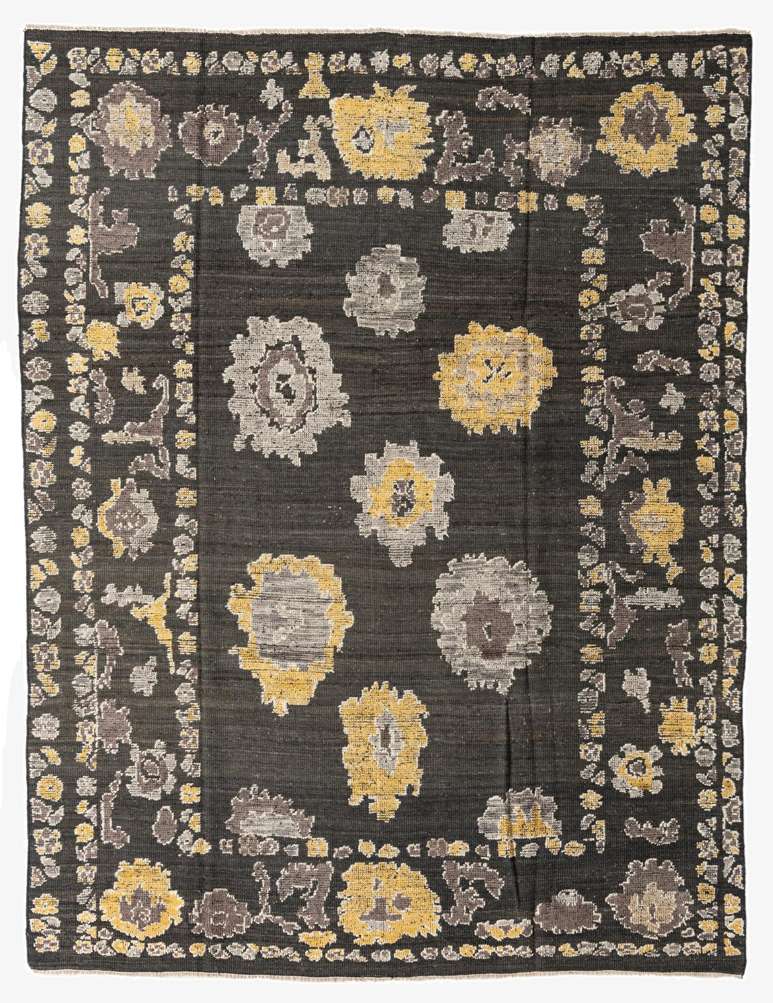 7' 10 x 10' 6  Hand Knotted Oushak Wool Rug