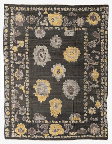 7' 10 x 10' 6 Hand Knotted Oushak Wool Rug
