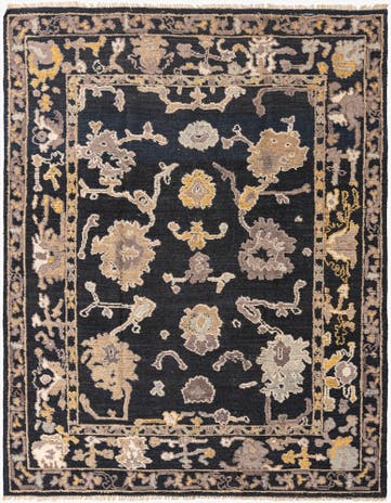 8' 1 x 10' 1 Hand Knotted Oushak Wool Rug