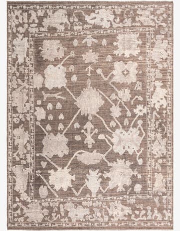 10' 2 x 14' Hand Knotted Oushak Wool Rug