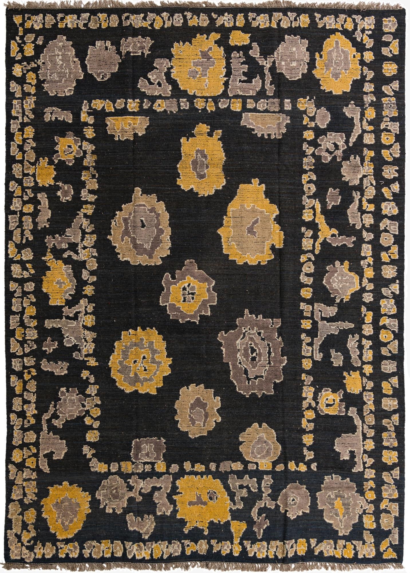 10' 3 x 13' 10  Hand Knotted Oushak Wool Rug