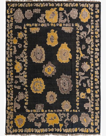 10' 3 x 13' 10 Hand Knotted Oushak Wool Rug