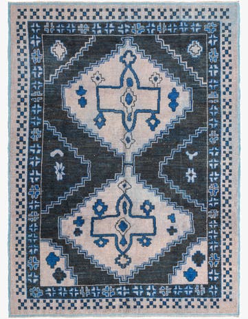 9' x 12' Hand Knotted Oushak Wool Rug