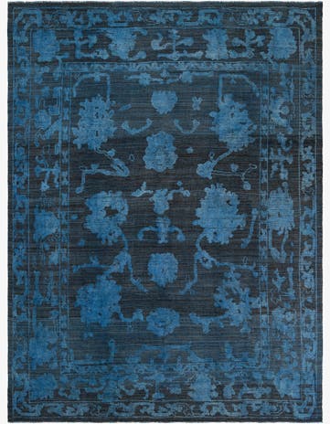 9' 4 x 12' 5 Hand Knotted Oushak Wool Rug