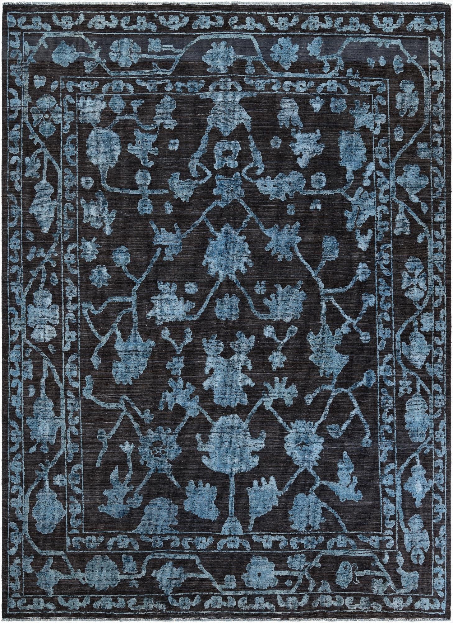 9' 1 x 12' 4  Hand Knotted Oushak Wool Rug