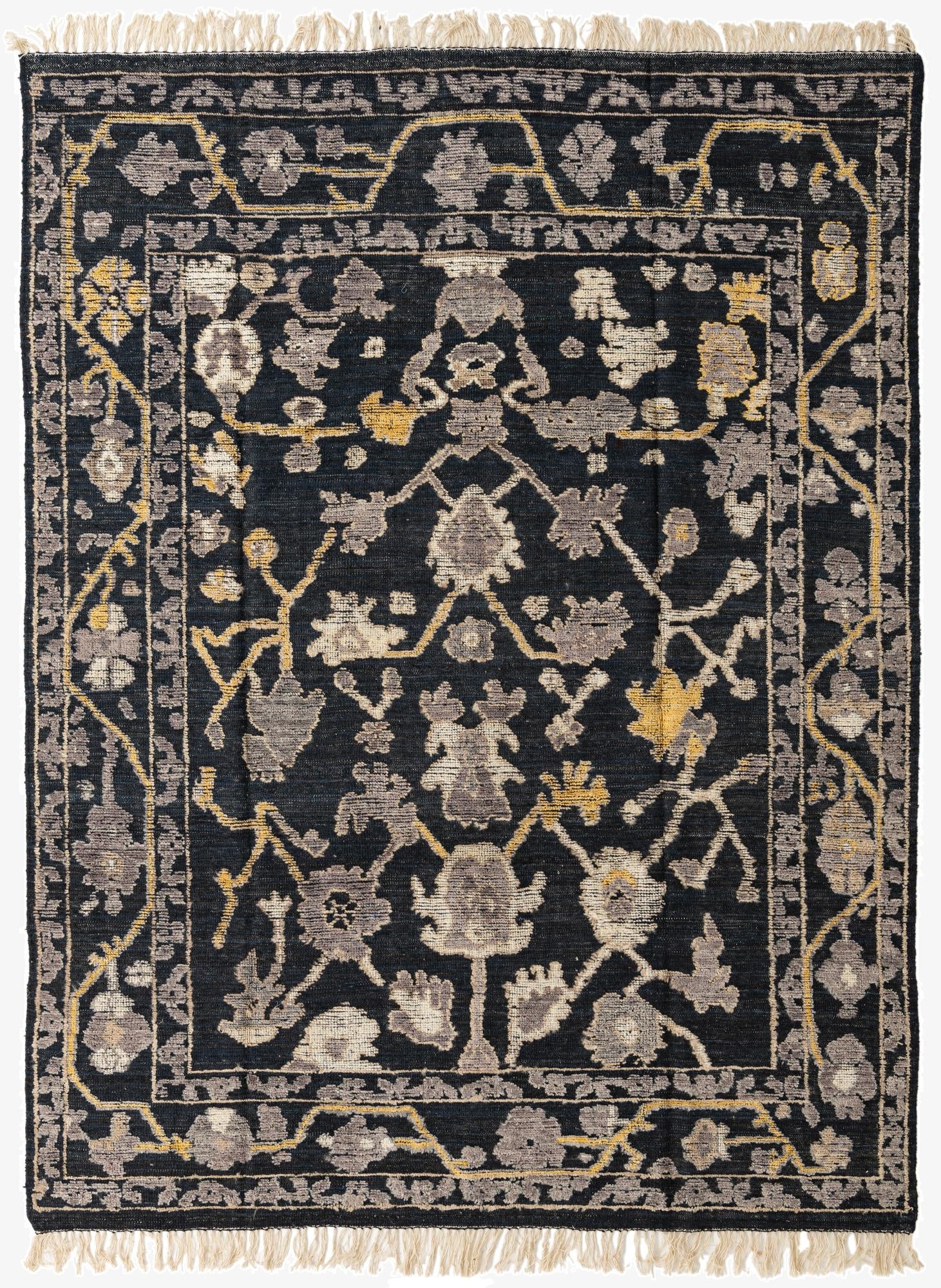 7' 10 x 10' 6  Hand Knotted Oushak Wool Rug