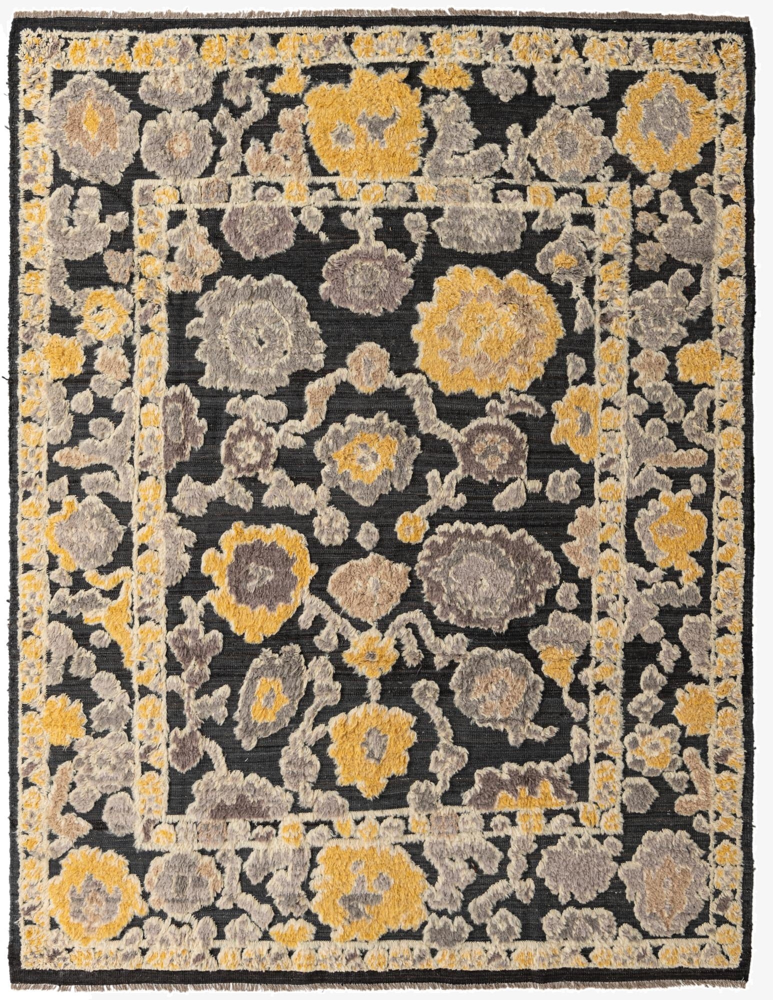8' x 10' 4  Hand Knotted Oushak Wool Rug