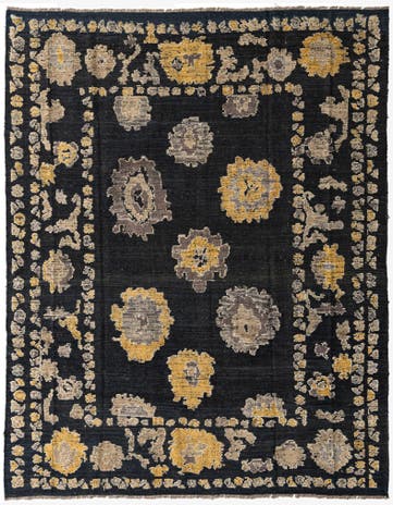 8' 2 x 10' 4 Hand Knotted Oushak Wool Rug