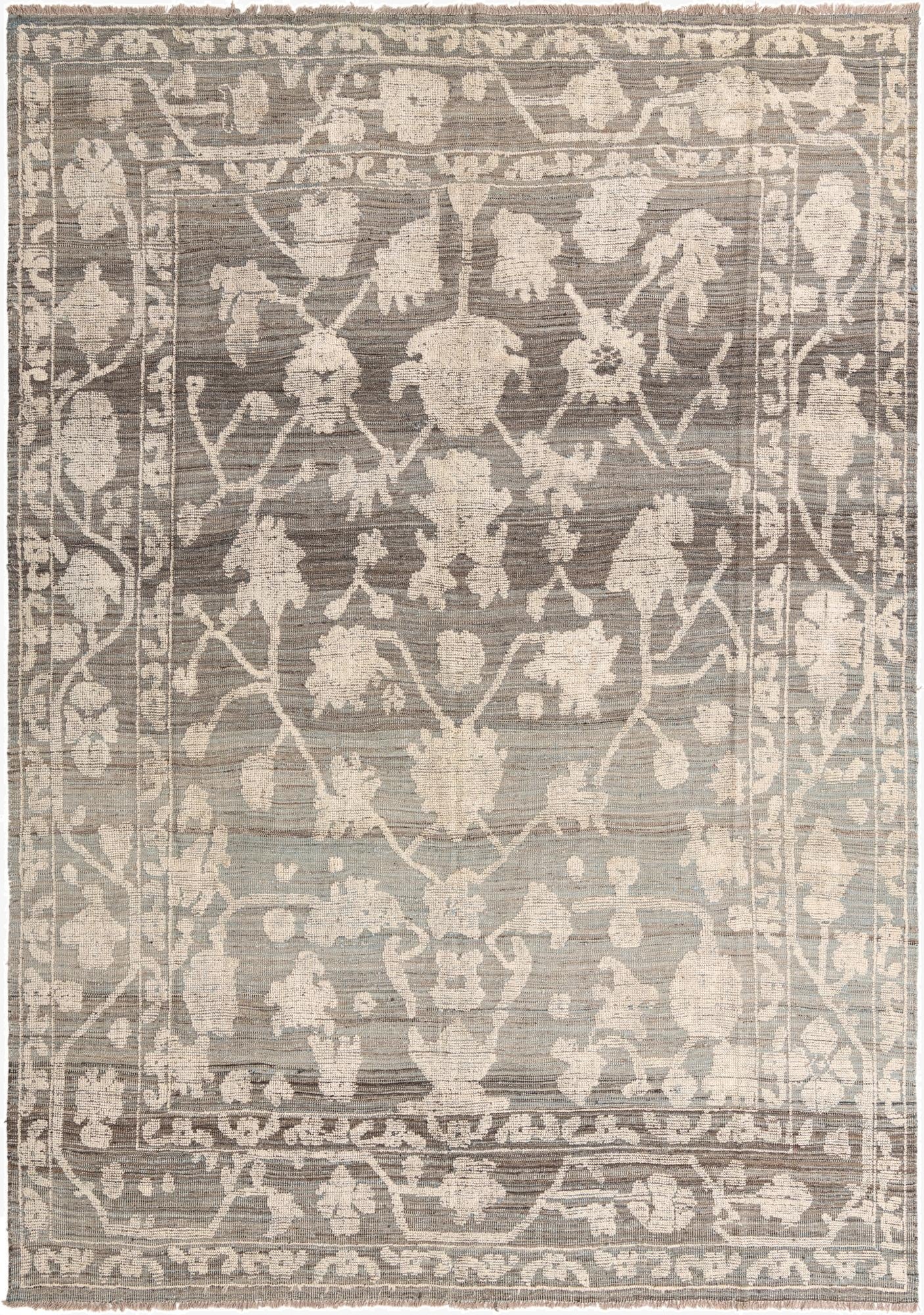 8' 10 x 12' 8  Hand Knotted Oushak Wool Rug