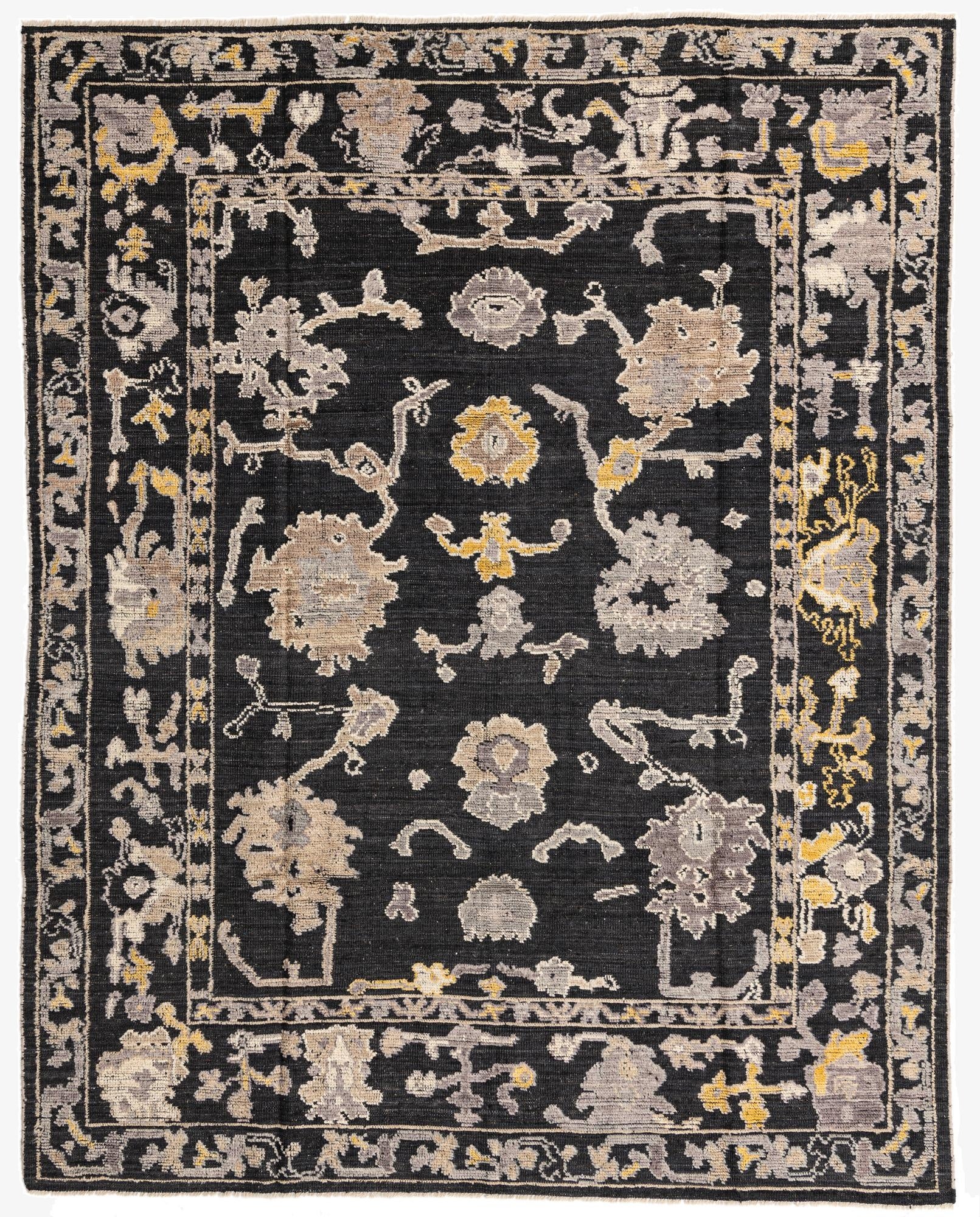 8' 1 x 10' 3 Hand Knotted Oushak Wool Rug