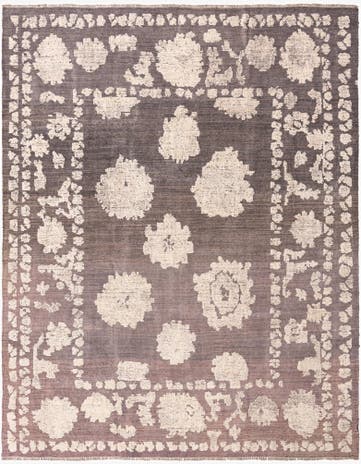 8' 2 x 10' 4 Hand Knotted Oushak Wool Rug