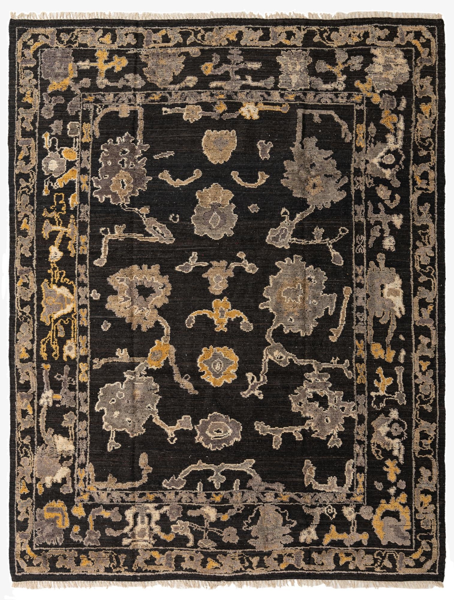 9' 4 x 12'  Hand Knotted Oushak Wool Rug