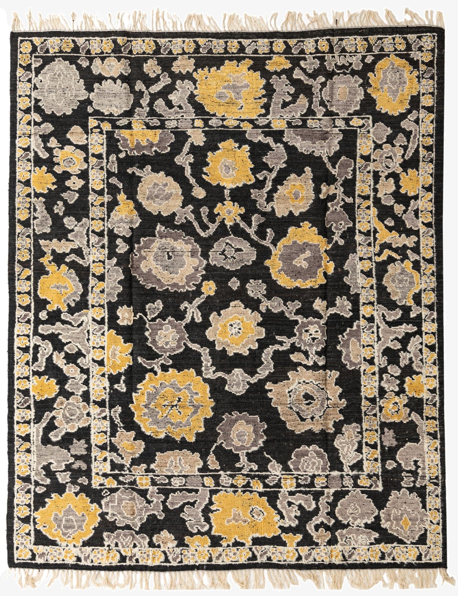 8' 4 x 10' 2  Hand Knotted Oushak Wool Rug