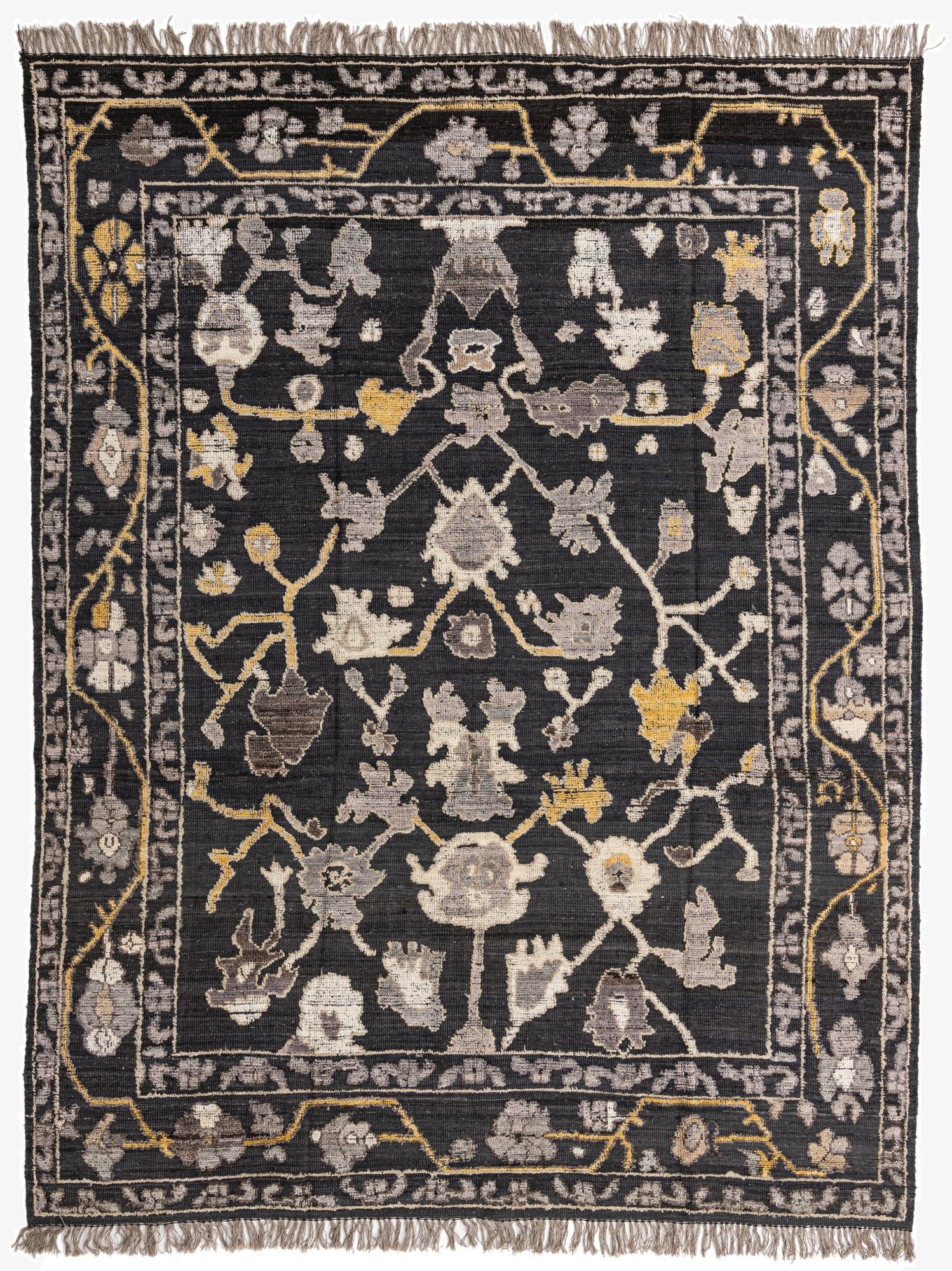 9' 2 x 12'  Hand Knotted Oushak Wool Rug