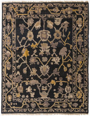 8' 2 x 10' 2 Hand Knotted Oushak Wool Rug