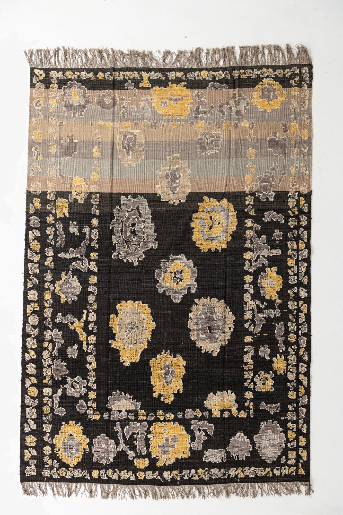 9' 3 x 13' 4  Hand Knotted Oushak Wool Rug