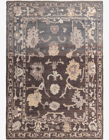 10' x 14' 2 Hand Knotted Oushak Wool Rug