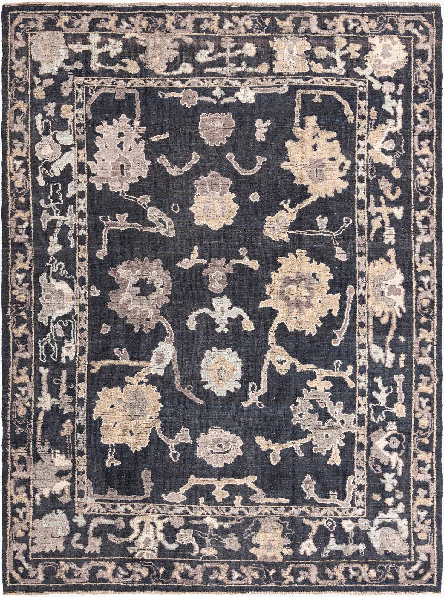 10' 2 x 13' 10  Hand Knotted Oushak Wool Rug