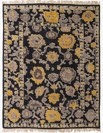 8' 2 x 10' 4 Hand Knotted Oushak Wool Rug