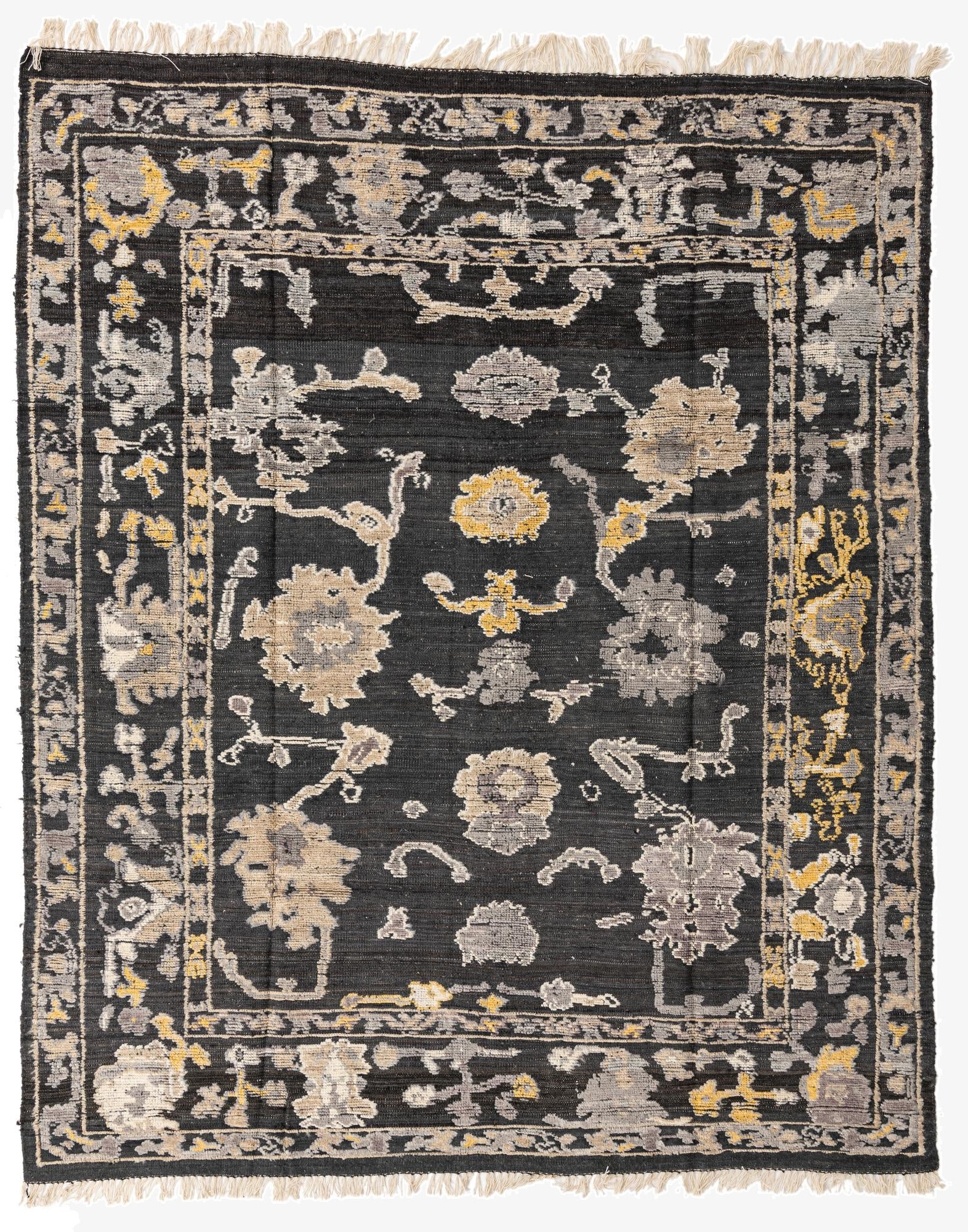 8' 2 x 9' 10 Hand Knotted Oushak Wool Rug