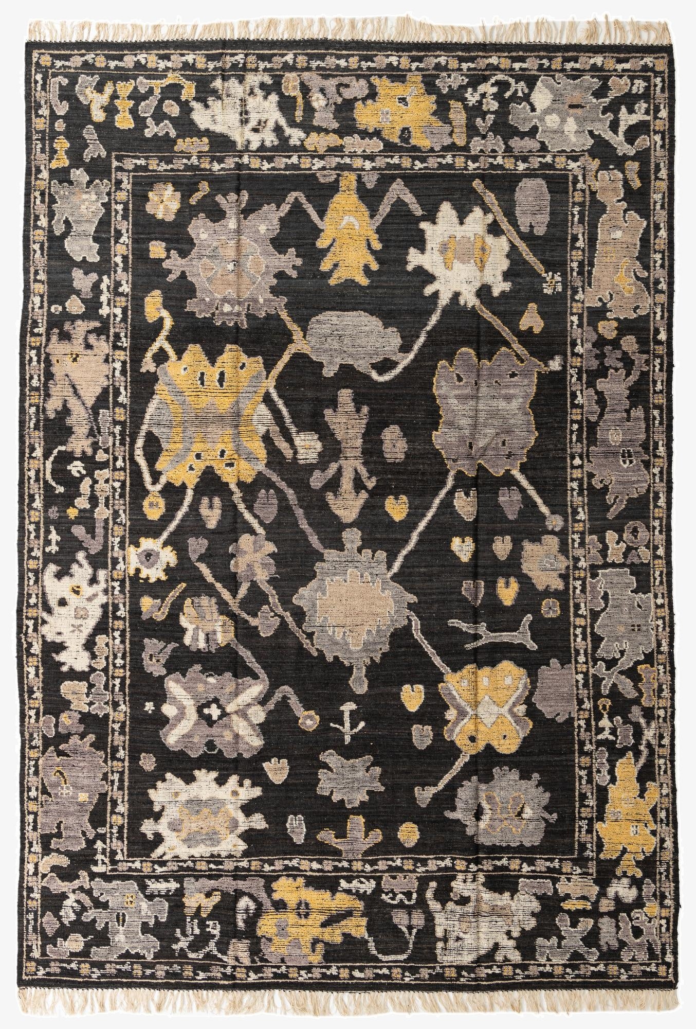 10' 1 x 14' 6 Hand Knotted Oushak Wool Rug