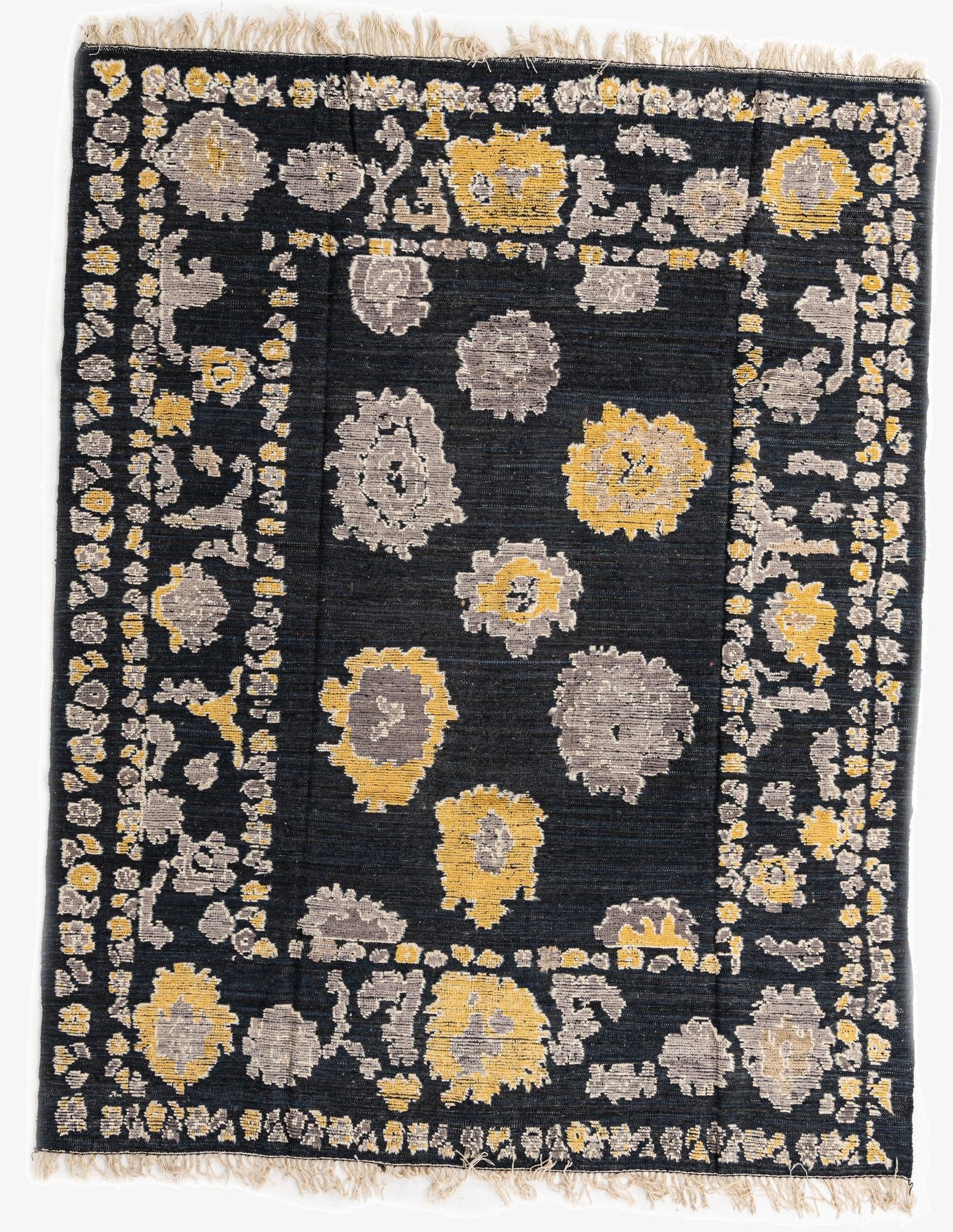8' x 10' 1  Hand Knotted Oushak Wool Rug