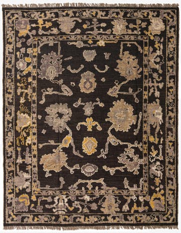 8' 3 x 10' 4 Hand Knotted Oushak Wool Rug