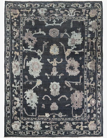 10' 1 x 14' Hand Knotted Oushak Wool Rug