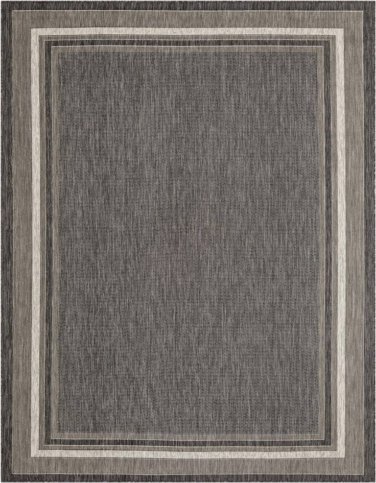 Detail image of 7' 10 x 11' Easy-Clean Border Indoor / Outdoor Rug
