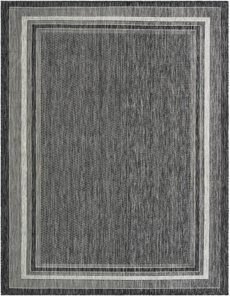 Detail image of 5' 3 x 8' Easy-Clean Border Indoor / Outdoor Rug