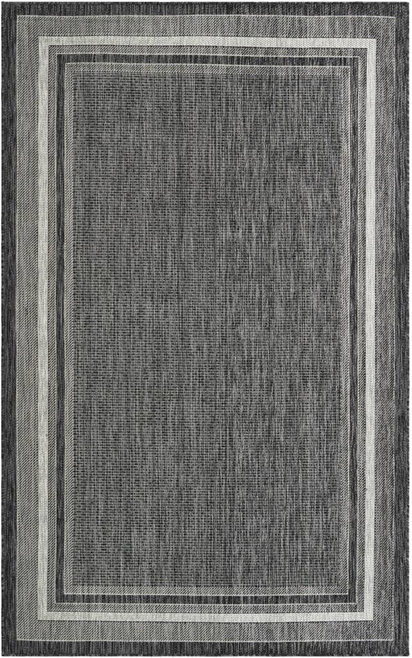 Detail image of 5' 3 x 8' Easy-Clean Border Indoor / Outdoor Rug