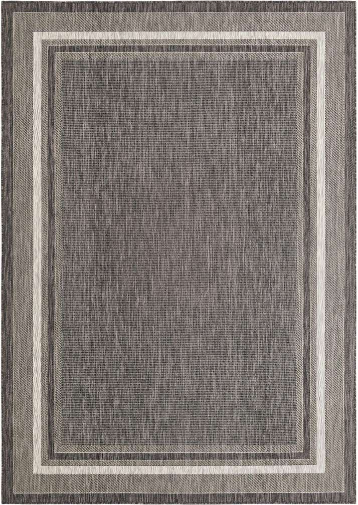 7' x 10' Easy-Clean Border Indoor / Outdoor Rug