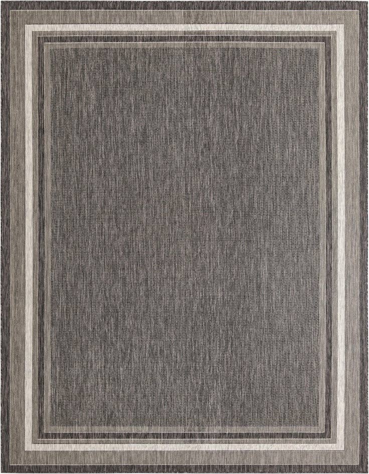 Detail image of 9' x 12' Easy-Clean Border Indoor / Outdoor Rug