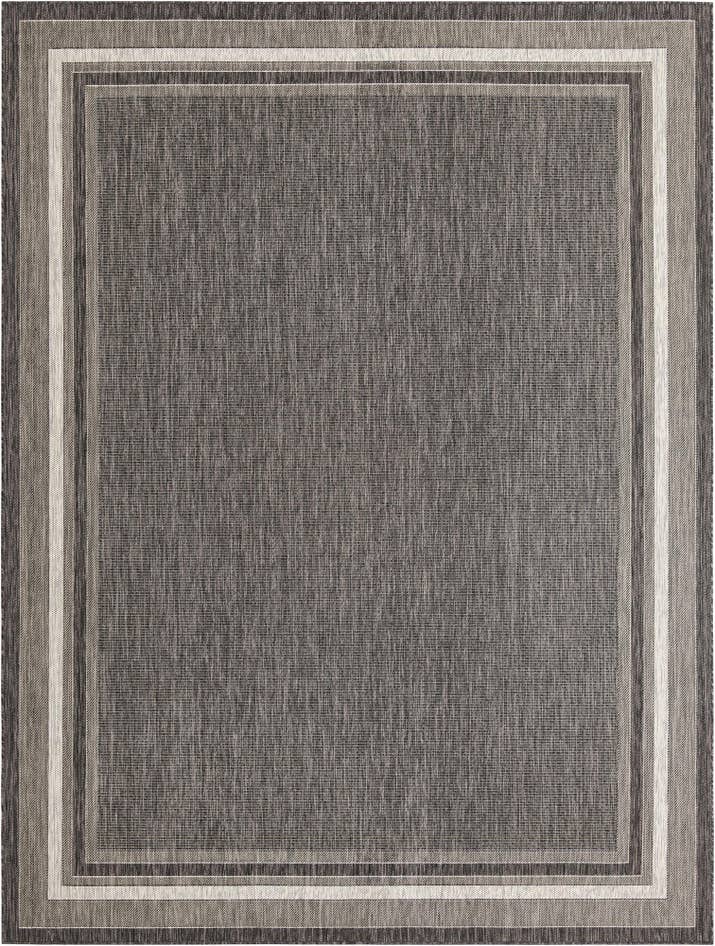Detail image of 9' x 12' Easy-Clean Border Indoor / Outdoor Rug