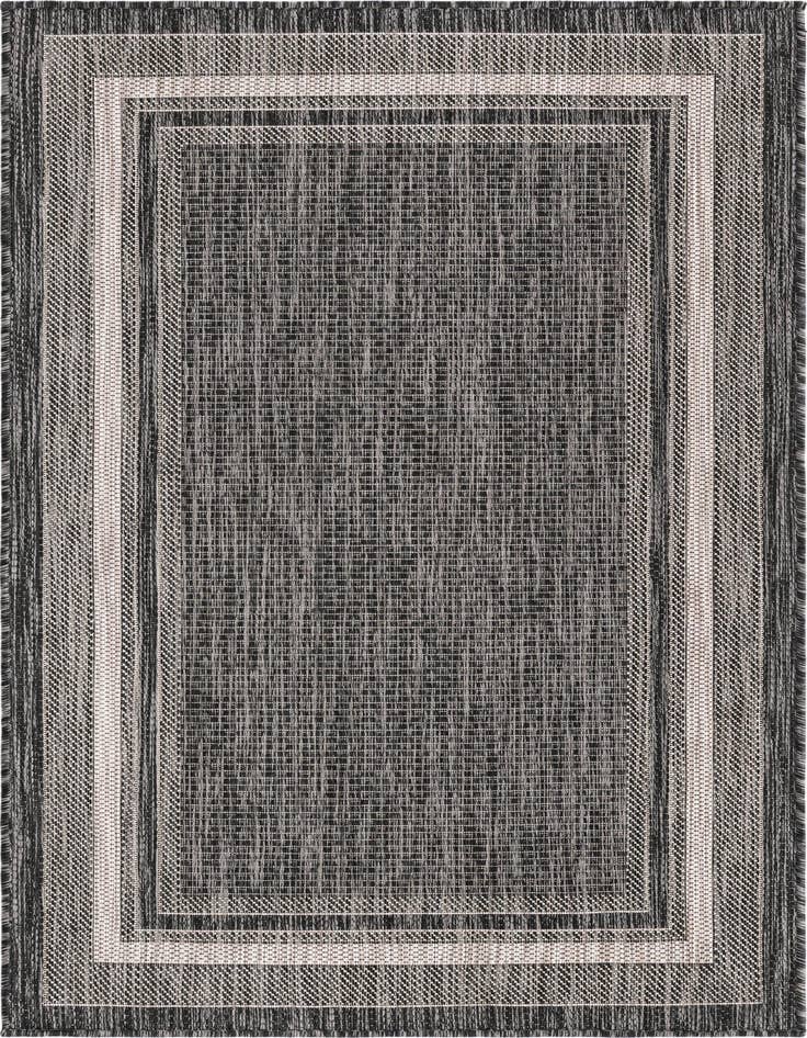 Detail image of 3' x 5' 3 Easy-Clean Border Indoor / Outdoor Rug