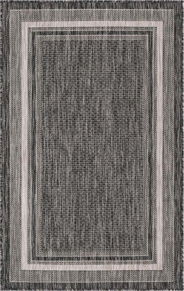 3' x 5' 3 Easy-Clean Border Indoor / Outdoor Rug
