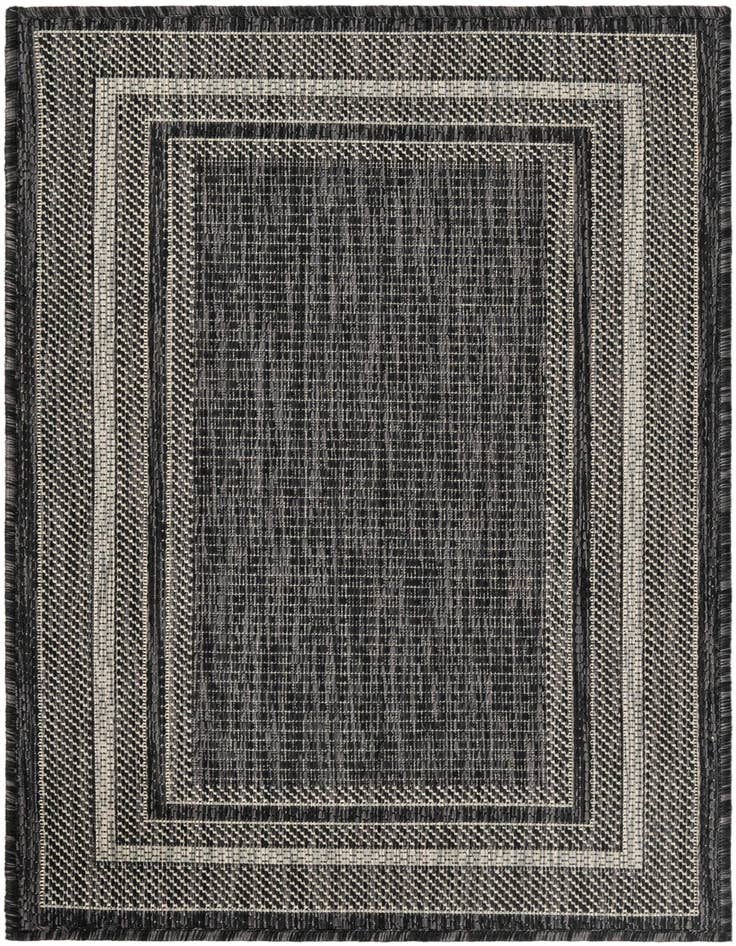 Detail image of 2' x 3' 1 Easy-Clean Border Indoor / Outdoor Rug