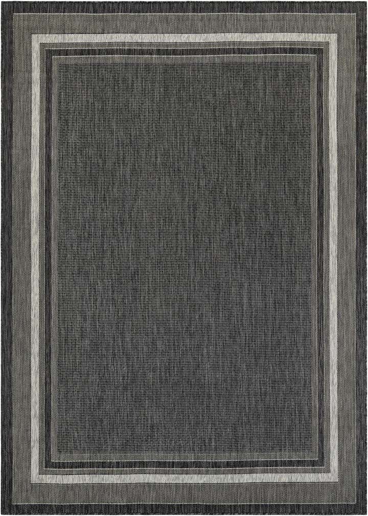 7' 10 x 10' Easy-Clean Border Indoor / Outdoor Rug