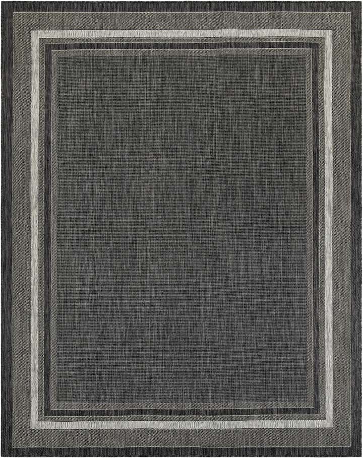 7' 10 x 10' Easy-Clean Border Indoor / Outdoor Rug