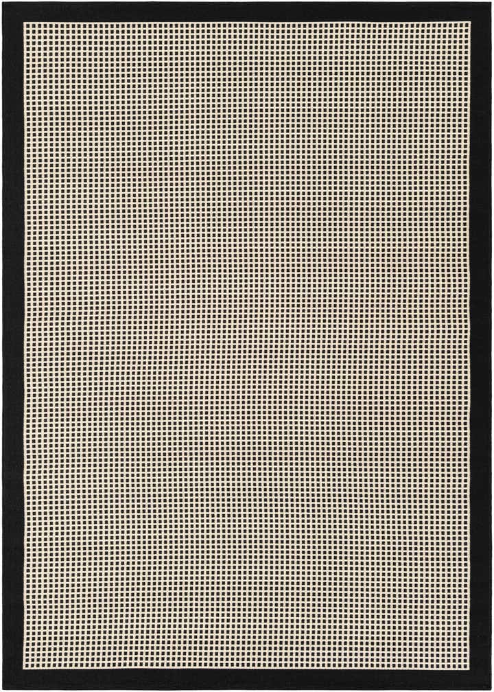 5' x 8' Easy-Clean Border Indoor / Outdoor Rug