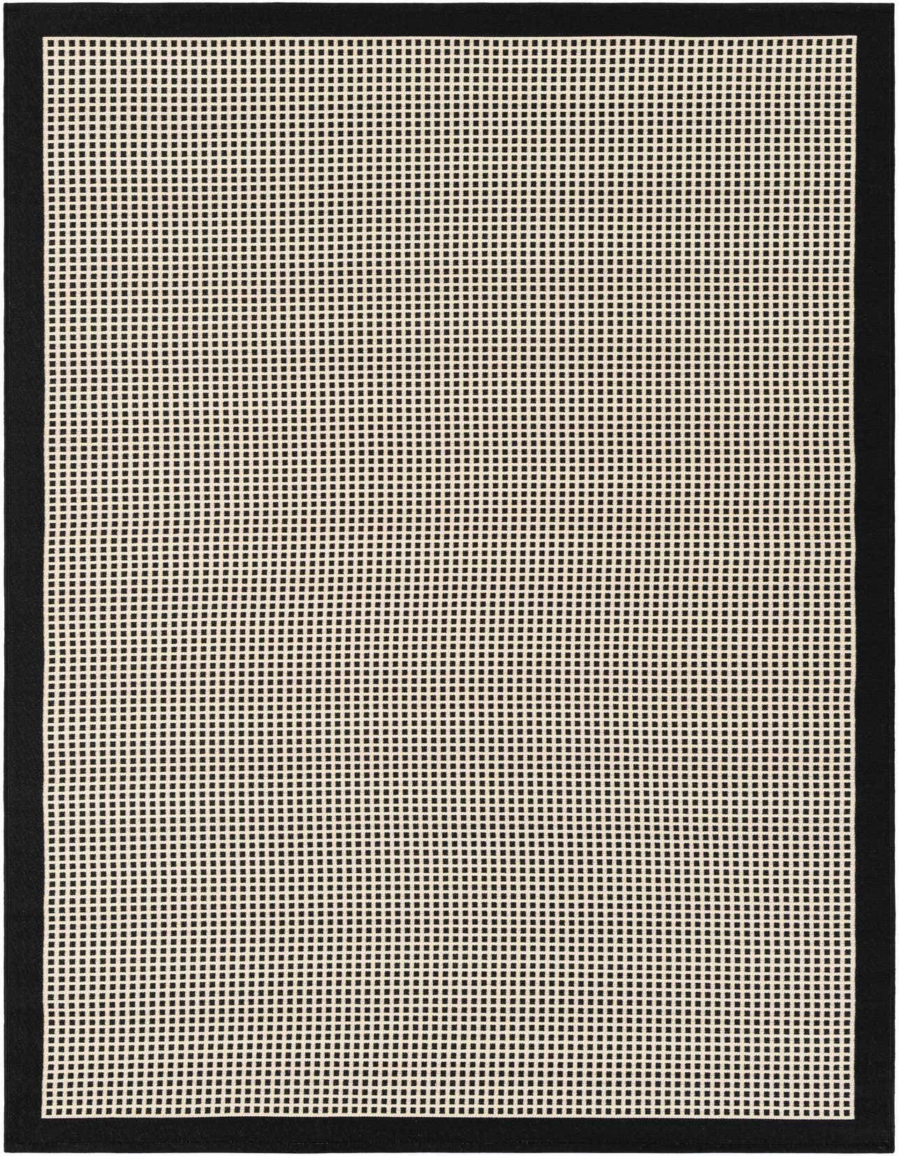 5' x 8' Easy-Clean Border Indoor / Outdoor Rug