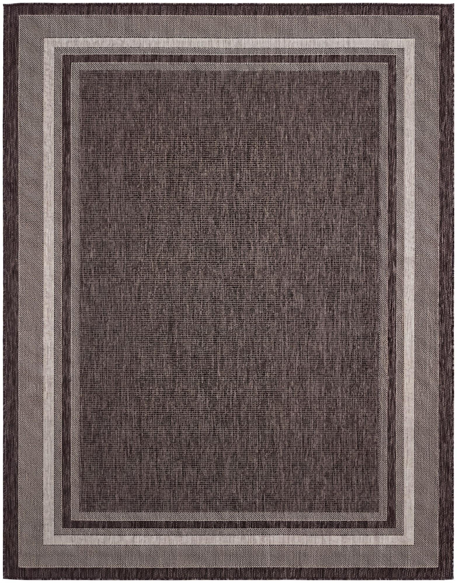 7' x 9' Easy-Clean Border Indoor / Outdoor Rug