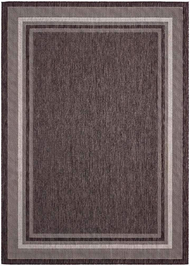 7' x 9' Easy-Clean Border Indoor / Outdoor Rug