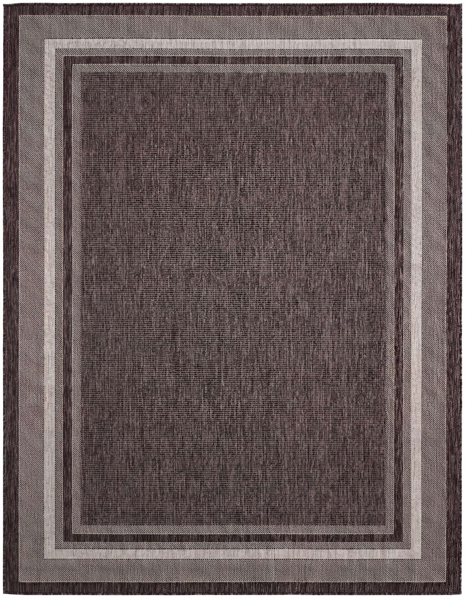 7' x 9' Easy-Clean Border Indoor / Outdoor Rug