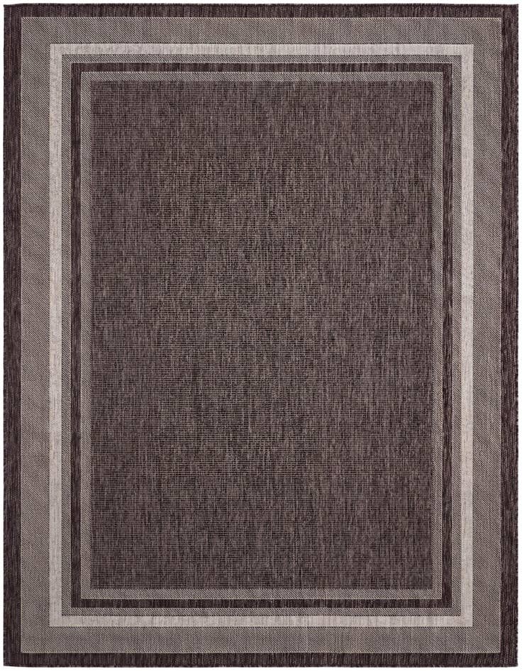 Detail image of 7' x 9' Easy-Clean Border Indoor / Outdoor Rug
