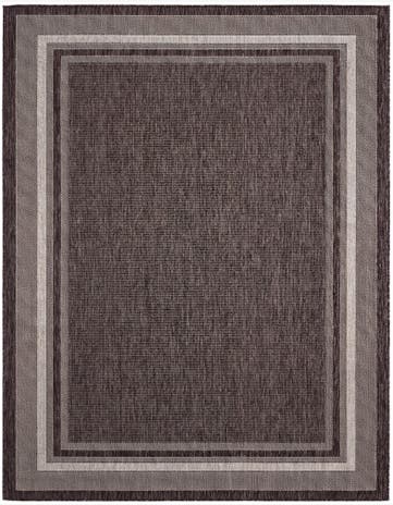7' x 9' Easy-Clean Border Indoor / Outdoor Rug