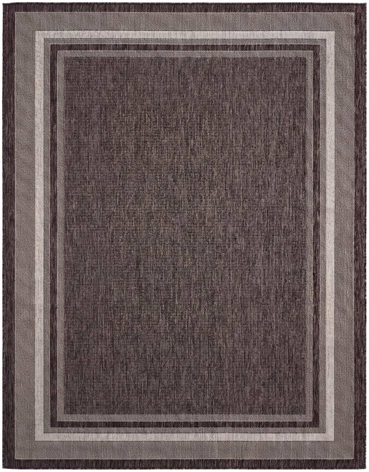 Detail image of 7' x 9' Easy-Clean Border Indoor / Outdoor Rug